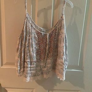 Bohemian peek a boo shoulder blouse by American rag